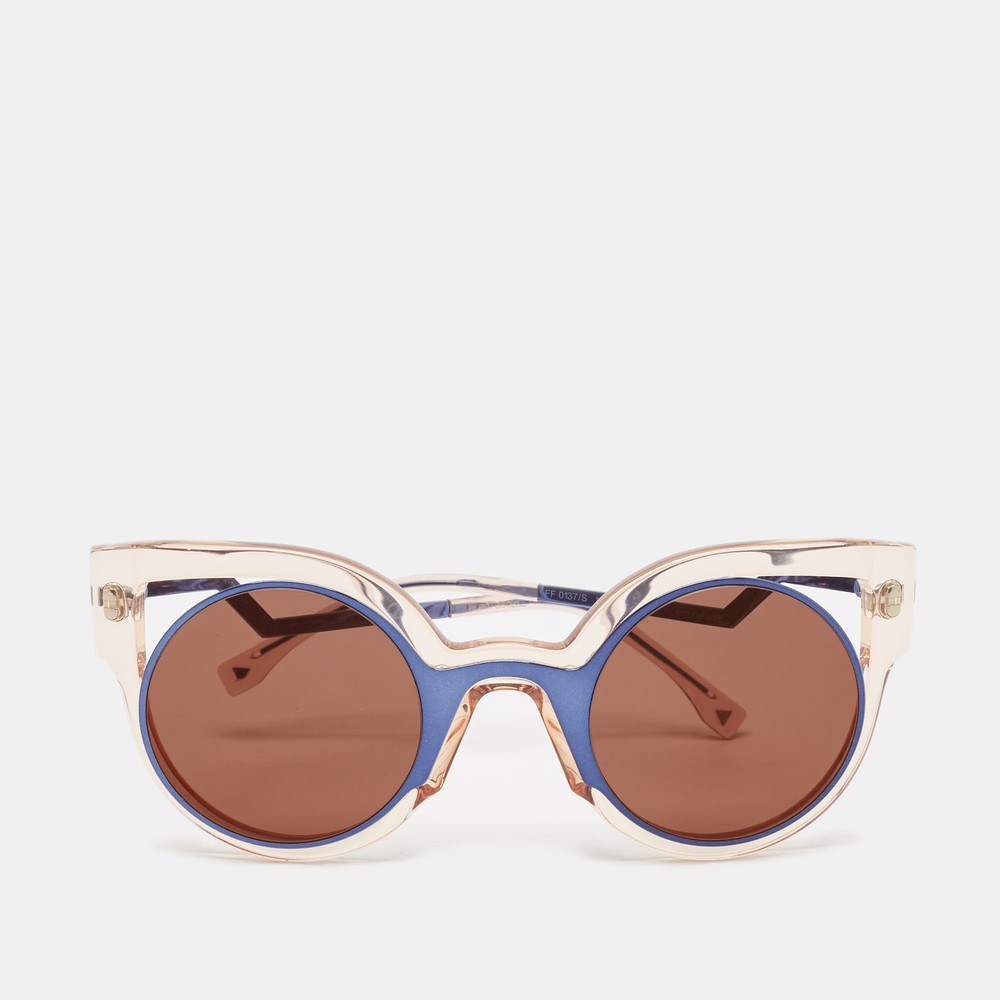 Fendi FF 0137S Paradeyes Cat Eye Sunglasses in Black Beige