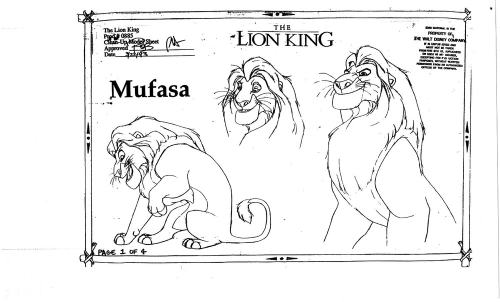 The LION KING Disney Production Model Copy used in 1998 Simba's Pride 428