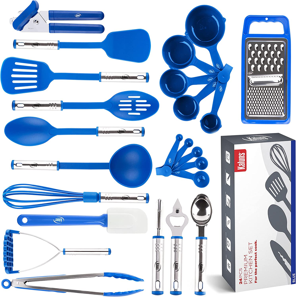 Kitchen Utensils Set, Cooking Utensil Set Kitchen Gadgets, Pots and Pans Set Non