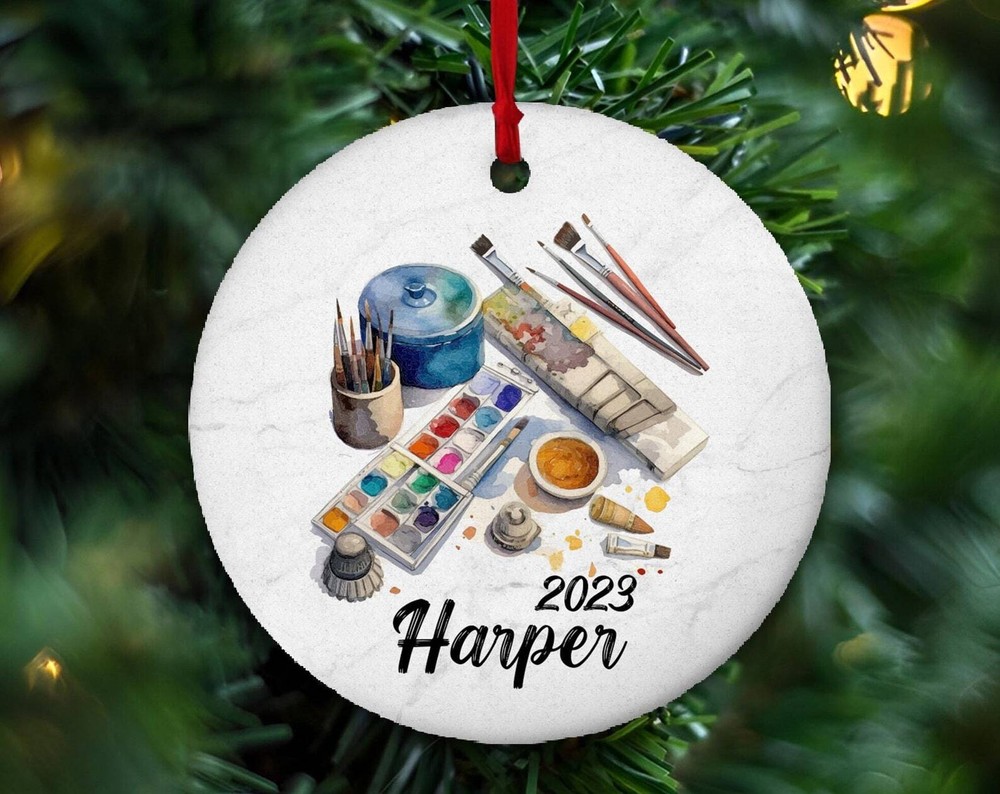 Artist Ornament Artist Gifts Art Teacher Ornament Artist Girl Ornament