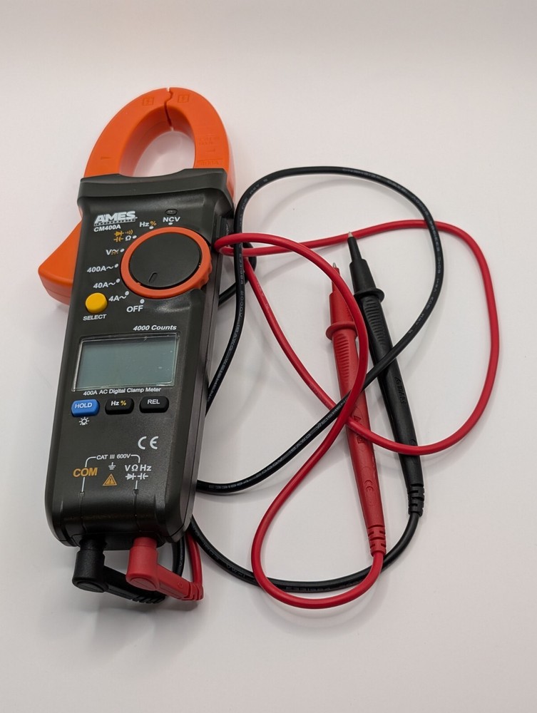 Ames Instruments CM400A AC Clamp Meter Cat iii 600V
