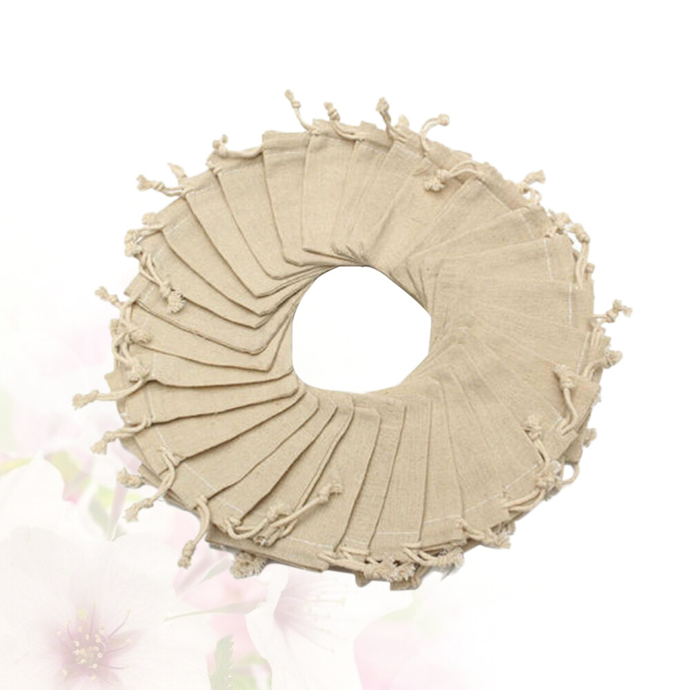 Bolsa de 50 piezas de algodón para verduras bolsa de golosinas de dulces de boda bolsa de muselina