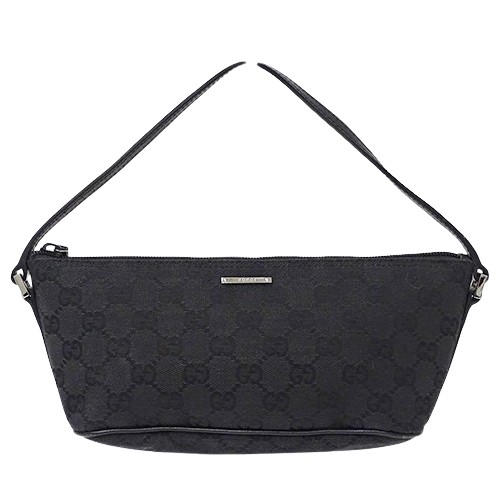 GUCCI GG Canvas Black Small Pouch Handbag 07198 987839  