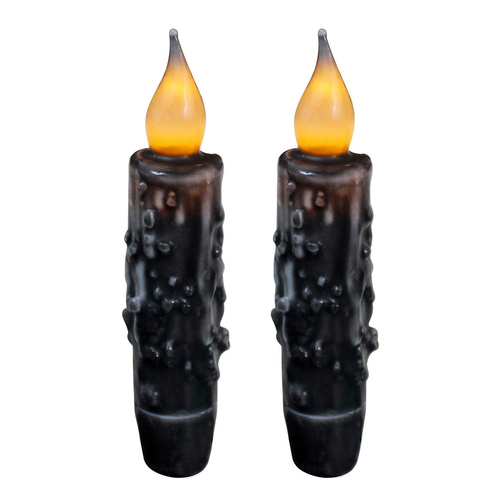 Real Wax LED Timer Taper Candles Battery Operated Wedding Decor by CVHOMEDECO