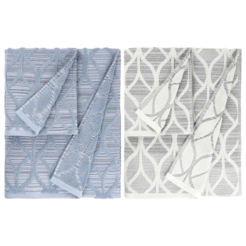 Luxury Alev Jacquard Turkish Cotton Hotel Spa Bath Towel  