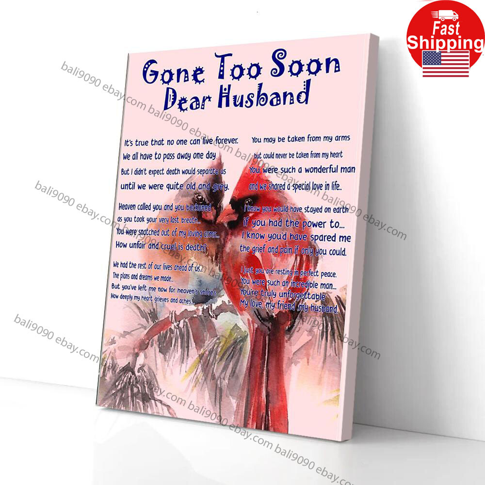 Dear Husband Couple Cardinal Wife Matte Poster Wall Art