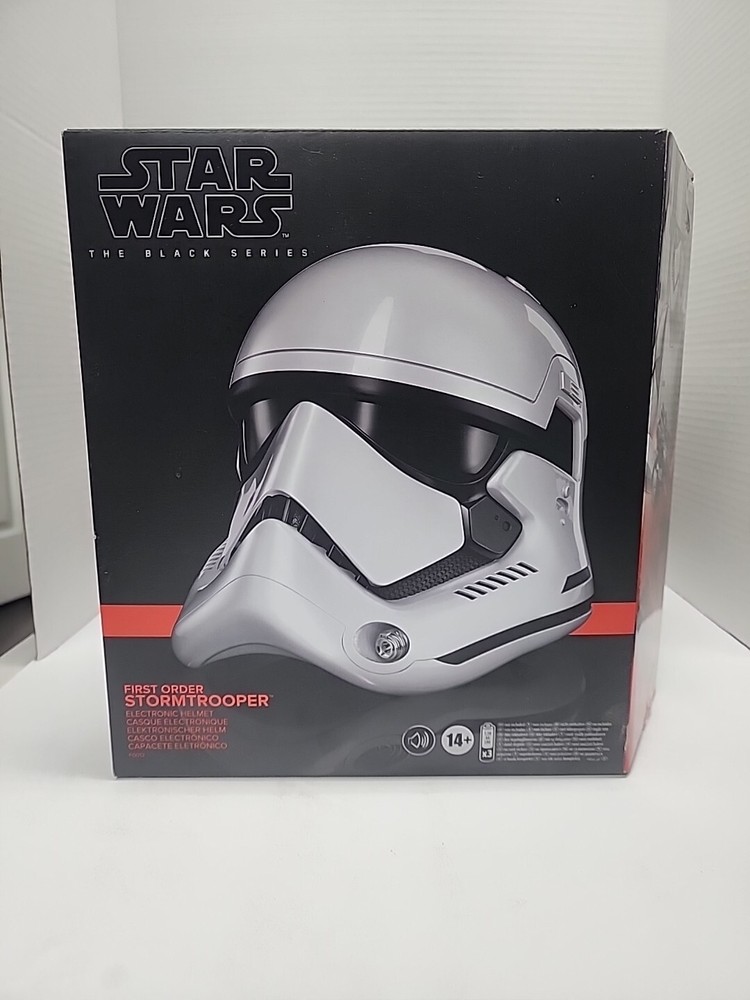 Star Wars FIRST ORDER STORMTROOPER ELECTRONIC HELMET The Black Series Disney New