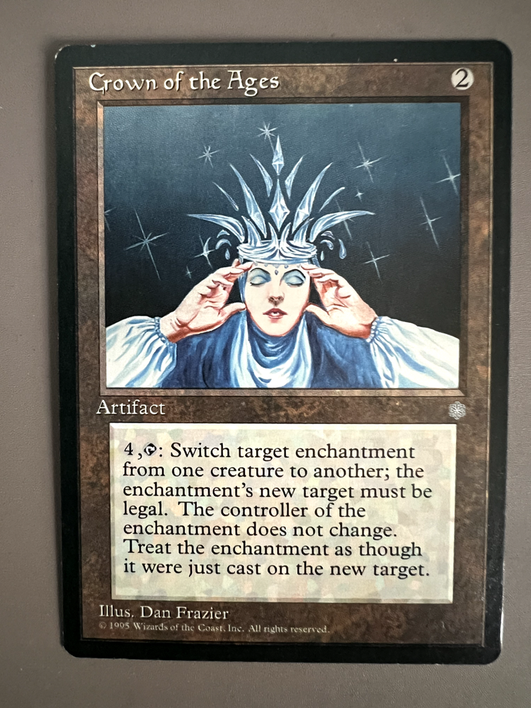 Crown of the Ages! 1995 vintage Ice Age MTG artifact - LP Condition