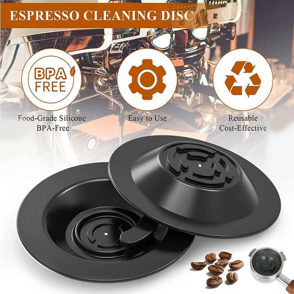 Silicone Coffee Machine Blind Handle Recoil Cleaning Pad Accessory