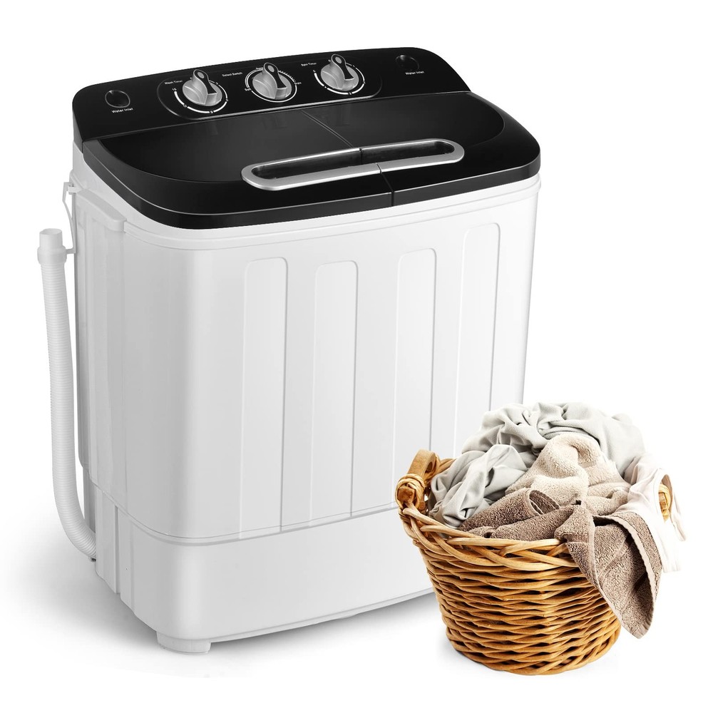 Portable Washer Dryer Combo XPB36-1288SA Mini Washing Machine in Black
