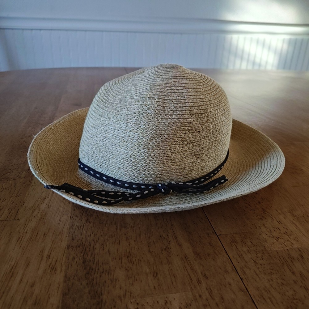 APRIL CORNELL Straw Hat Easter Summer Gardening Flexible