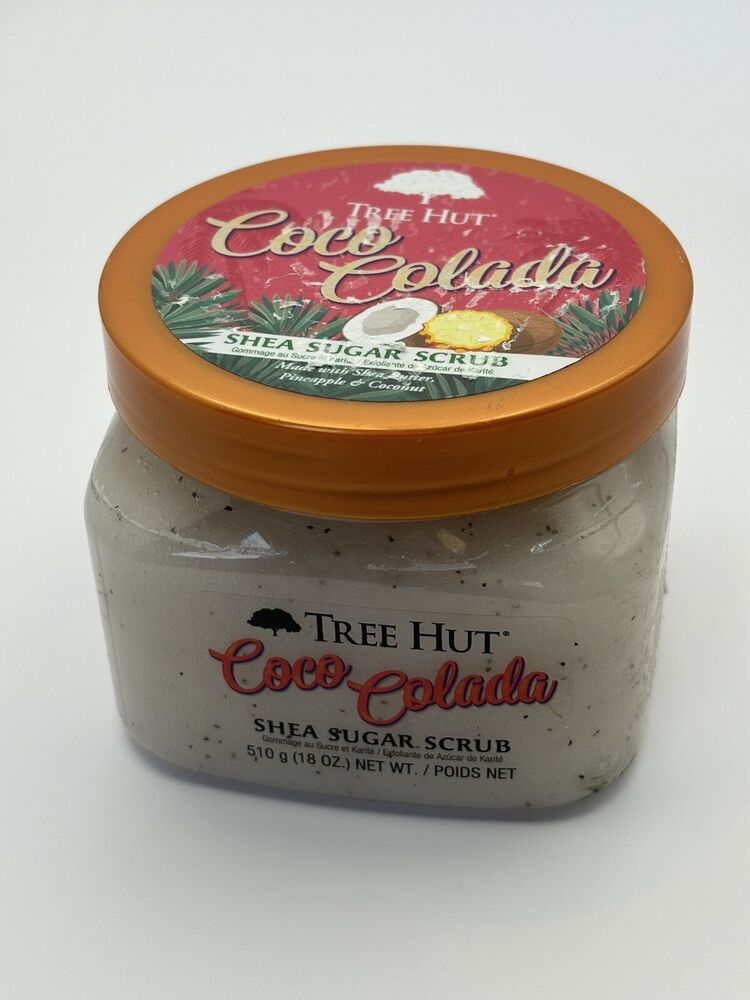 Tree Hut Shea Sugar Scrub Coco Colada, 18 Oz - Ultra Hydrating Exfoliating Scrub