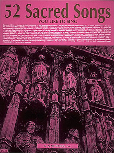 52 Sacred Songs You Like to Sing for Vocal Piano Classical Sheet Music Book