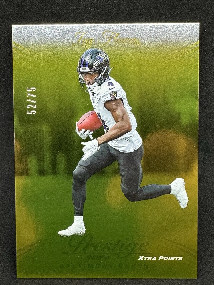 2024 Panini Prestige Zay Flowers #22 Gold /75 SP Baltimore Ravens