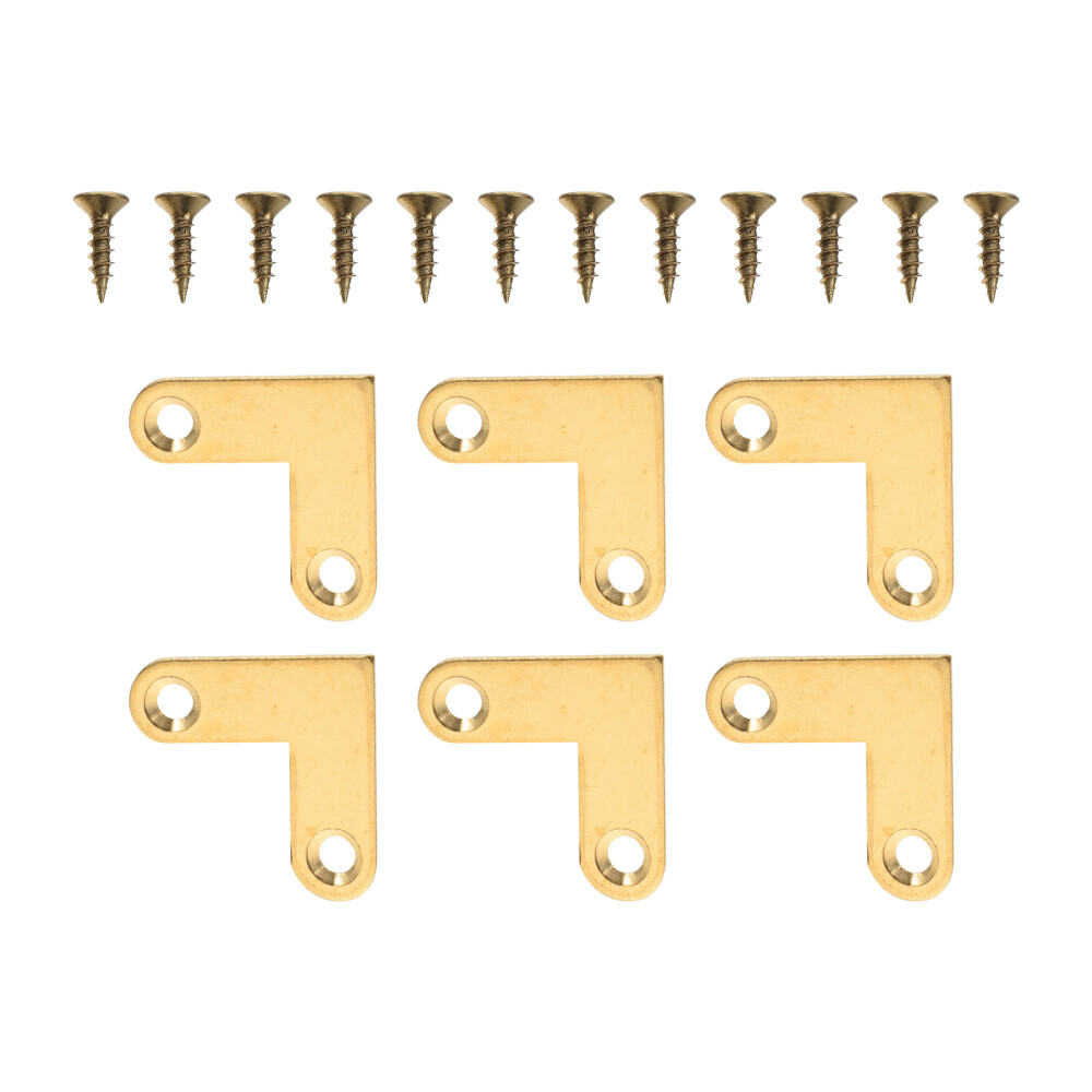 6 Pcs Right Angle Connector Picture Framing Corner Door Hinges Brackets