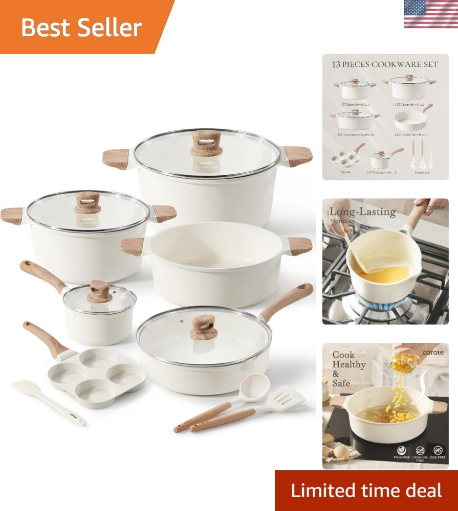 Nonstick Induction Cookware Set with Stockpot Pots and Pans for Kitchen