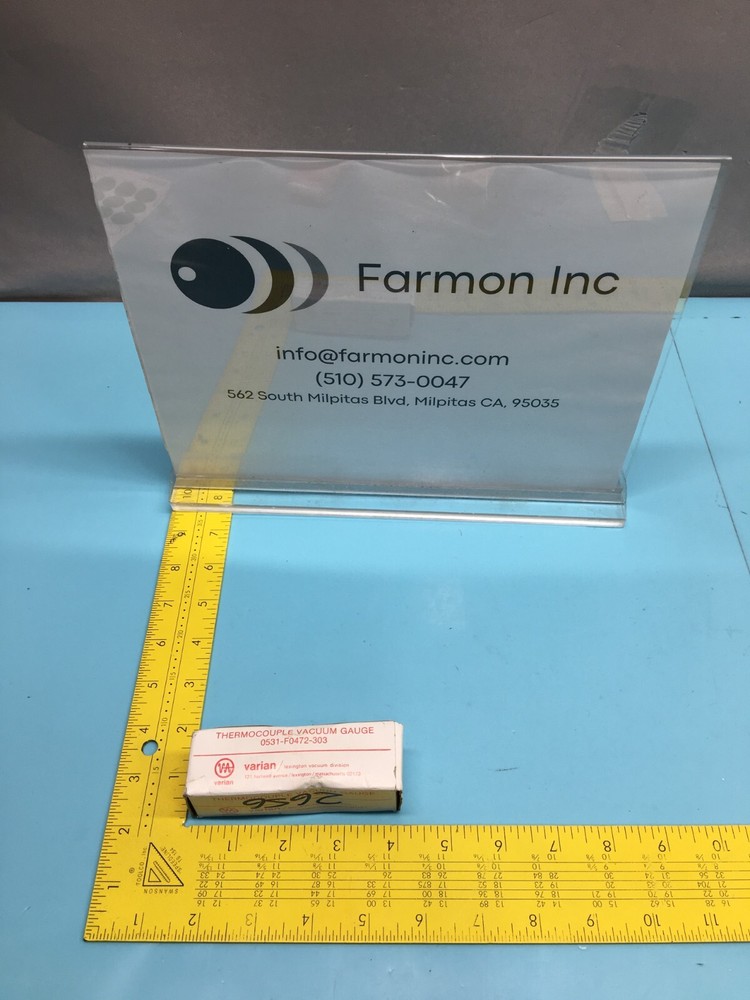 Varian 0531-F0472-303 Thermocouple Vacuum Gauge, E33000002, 143967