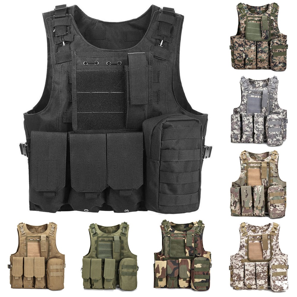 Tactical Vest Training Vest Adjustable Breathable Vest for Outdoor Hiking Climb