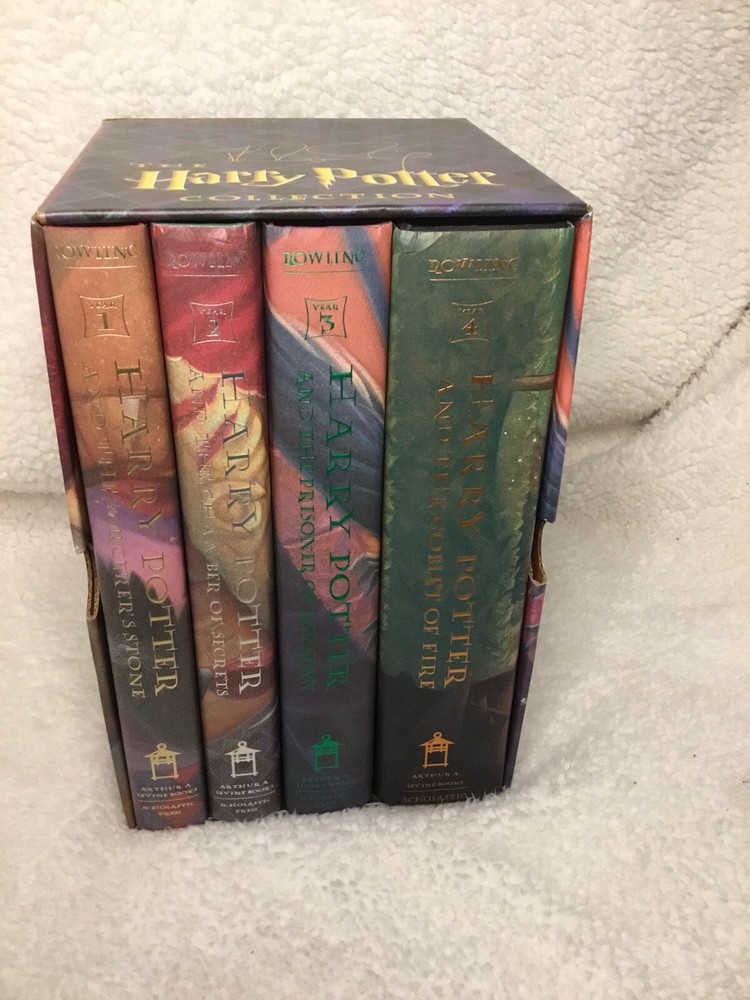 1st Edition Harry Potter Boxed Set Books 1-4 Complete Collection