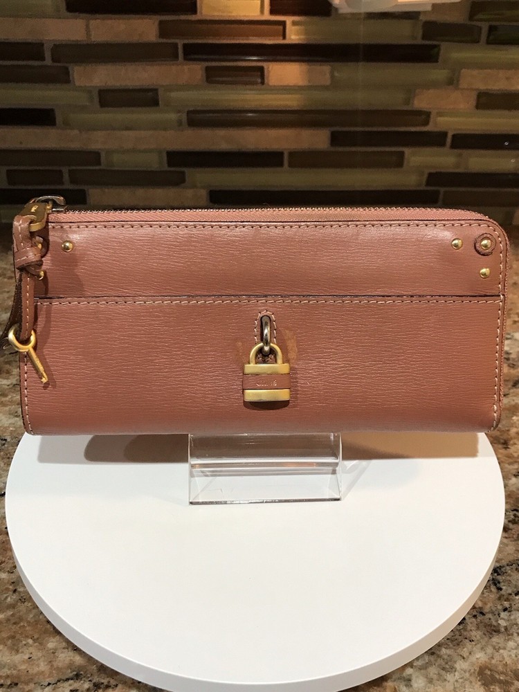 Chloé Paddington Leather Continental Wallet with Zip & Key Lock  
