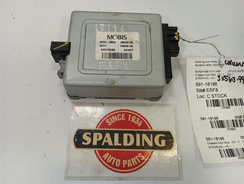 2012 Hyundai Elantra Steering Control Module 3X563-99500 10108458