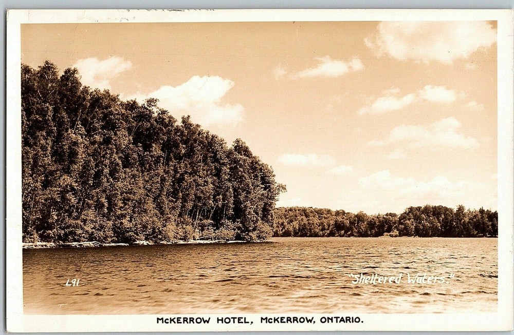 RPPC McKerrow Hotel McKerrow Ontario Demolished in 2020 Tavern Postcard