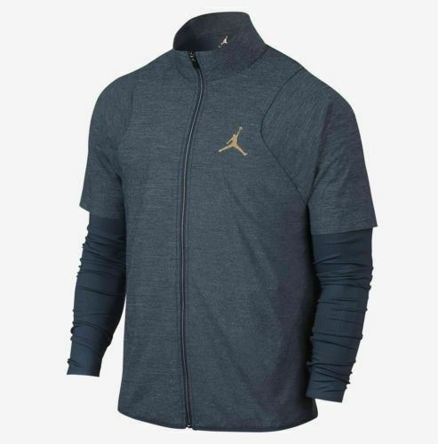 NIKE JORDAN ULTIMATE FLIGHT HYBRID DRI FIT JACKET GRAY MENS 2XL 800917 060 $120