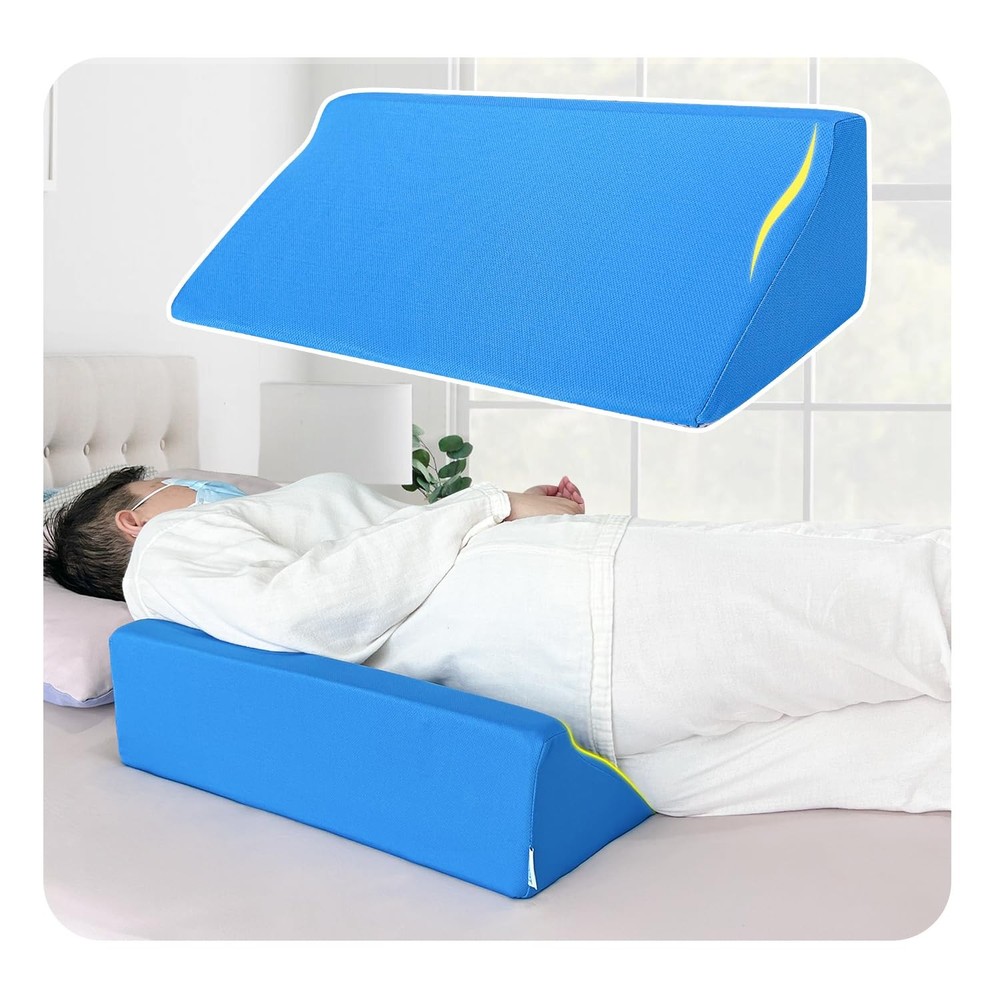 Bed Wedge Pillow for Seniors Post-Surgery Incline Support Bedsore Prevention  