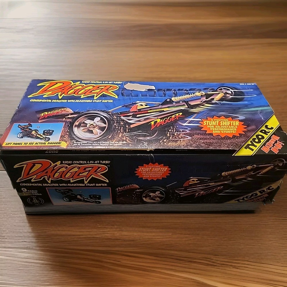 1996 Tyco RC Dagger 6.0V Turbo Jet Taiyo Remote Control Car Lightly Used