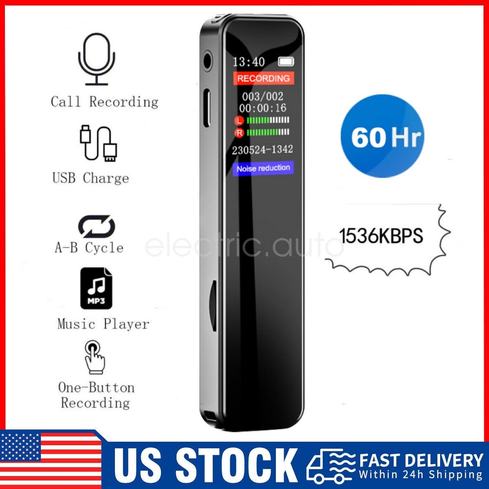 MIni Digital Voice Recorder Color Screen Voice Activated Recording Music Player