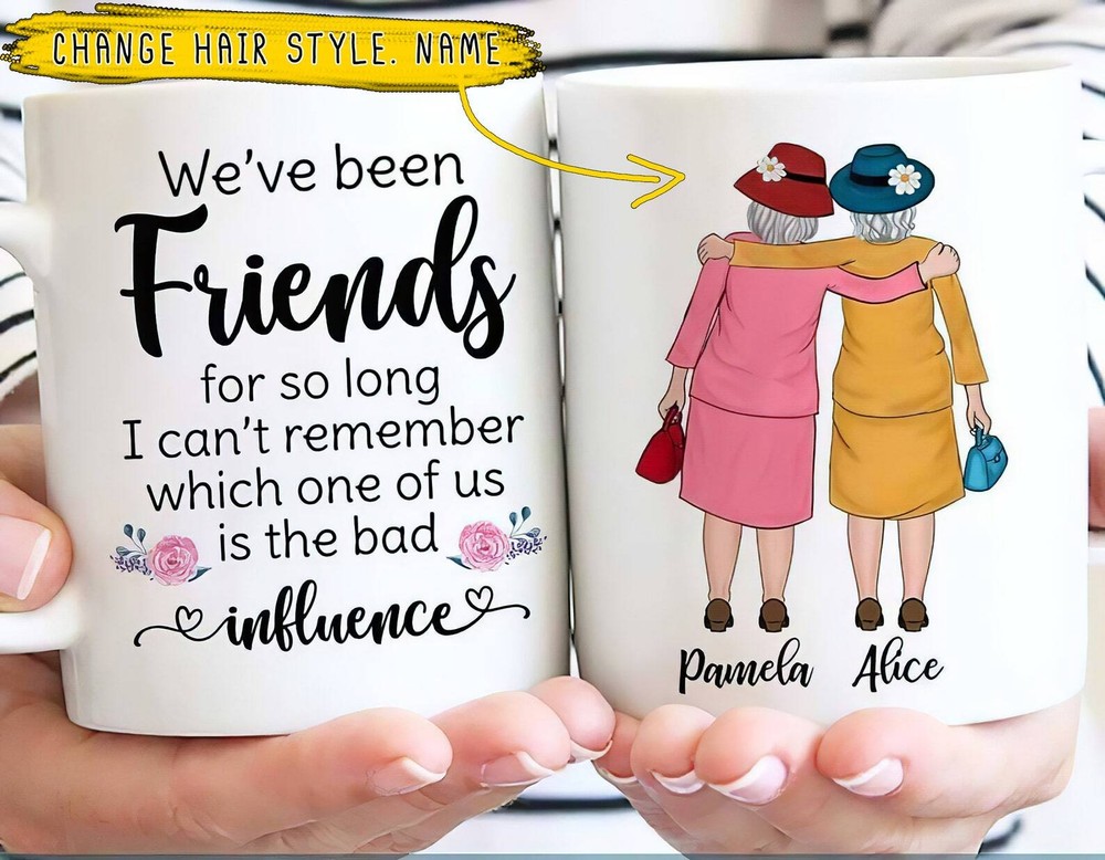 Personalized Best Friends Coffee Mug For When We're Old Ladies  