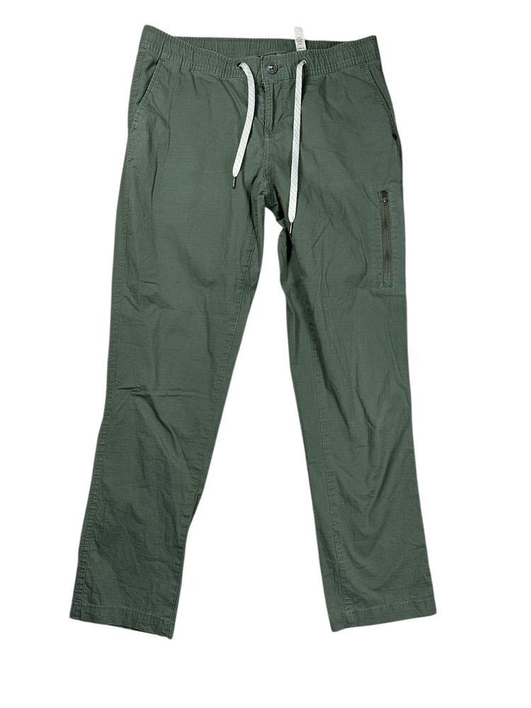 Vuori Ripstop Pants Womens Medium Olive Green Pull On Ankle Outdoor VW401