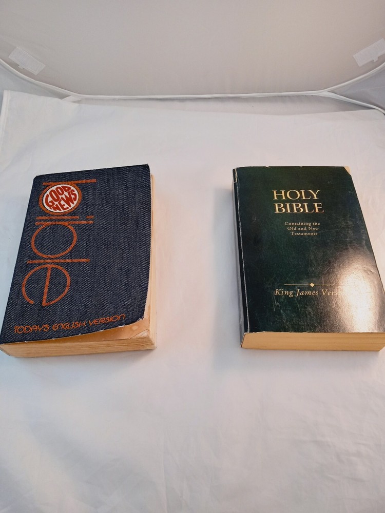 Vintage 1976 Good News Bible Denim Cover KJV Today's English Edition