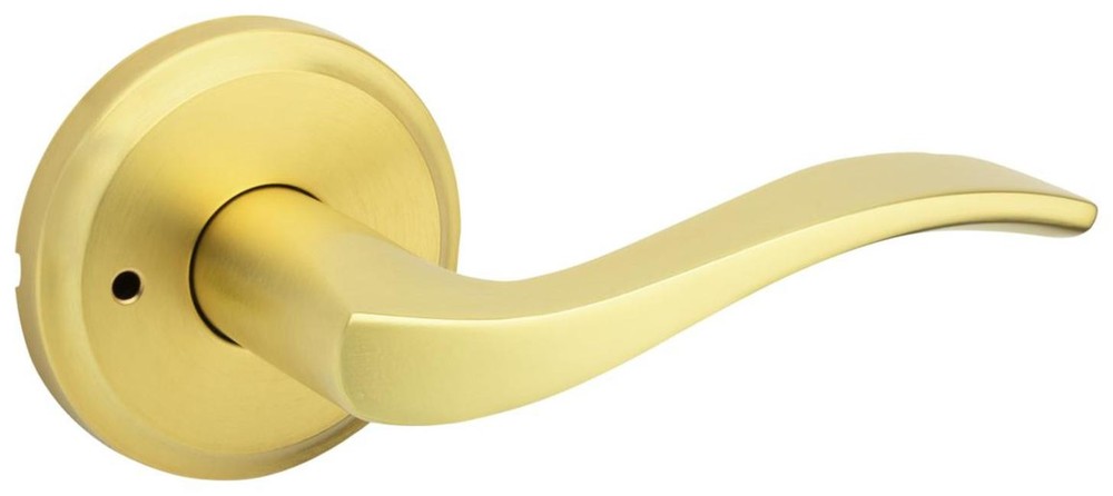 Kwikset 730SEL Sedona Privacy Door Lever Set - Brass