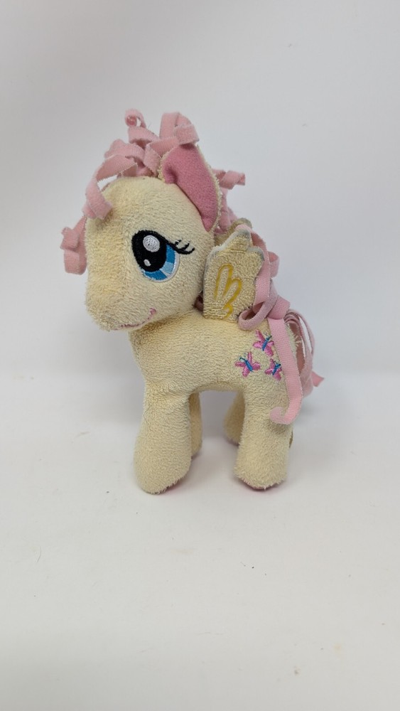 2012 Hasbro My Little Pony Fluttershy Light Yellow 6 Inch Plush Toy Used