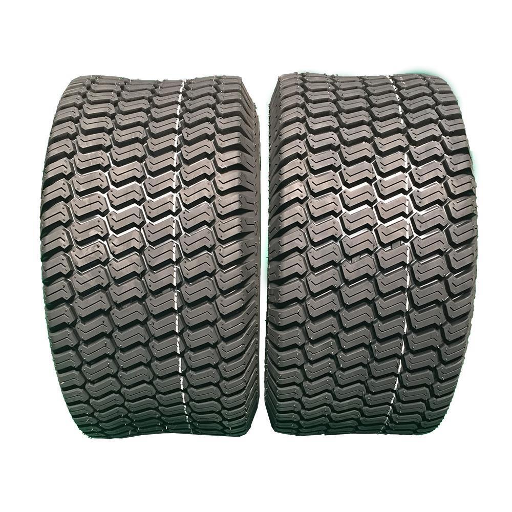 2pcs 20x10-8 Lawn Mower Garden Tractor Turf Tires 2 Ply Tubeless Black Rubber