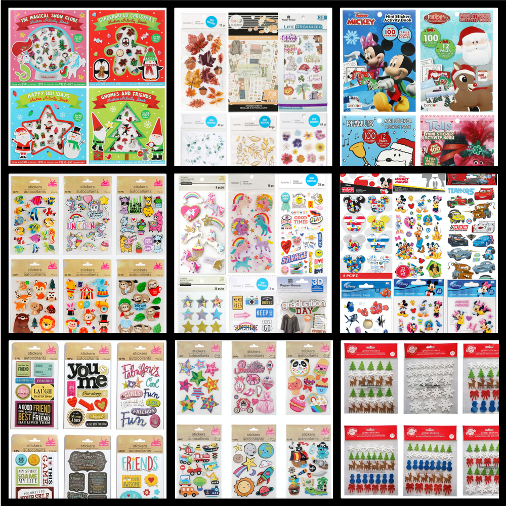 Sticker Lot GIRLY STUFF All Themes Sandylion HALLMARK Kid Squad Girls Boys 4999+