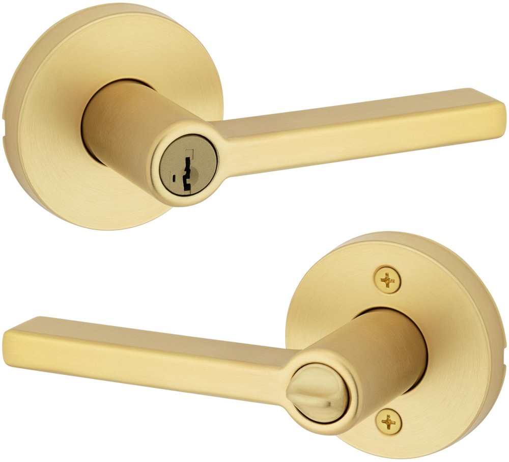 Kwikset 740HFLRDT-S Halifax Single Cylinder Brass Keyed Door Lock  