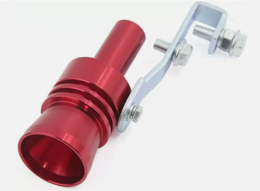 M Turbo Sound Whistle Muffler Exhaust Pipe Whistler Simulator Auto Car Red