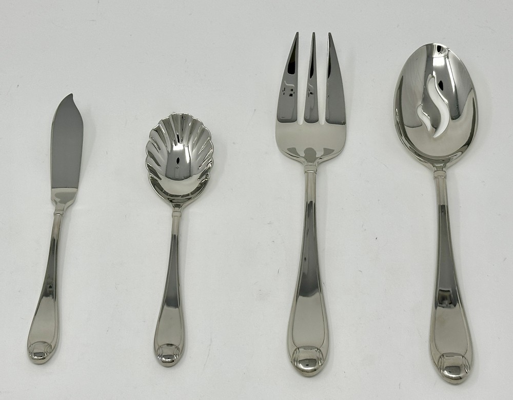 Oneida Garnet 4 Piece Serving Set Quality 18/10 Stainless ALL GLOSSY