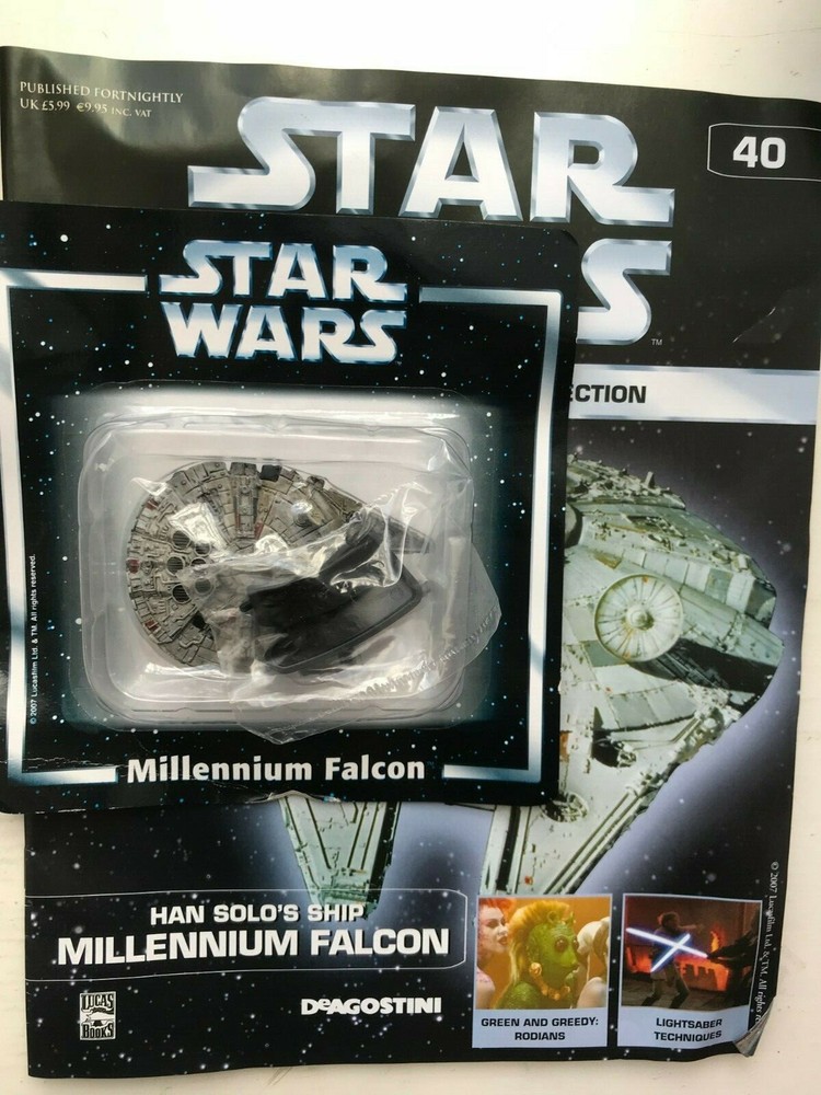 STAR WARS FIGURINE COLLECTION ISSUE 40 MILLENNIUM FALCON SHIP DEAGOSTINI FIGURE