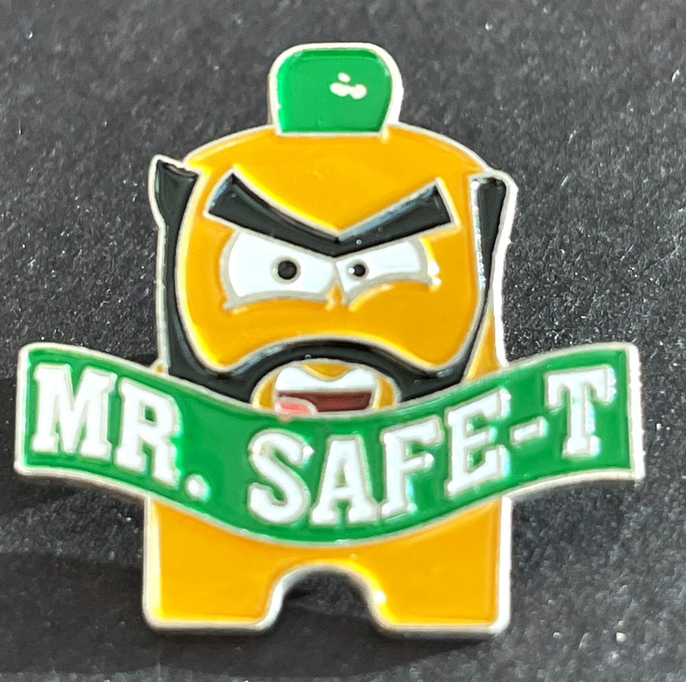 Mr. T Mr. Safe-t Safety  RARE Difficult to find Amazon Peccy Employee Pin