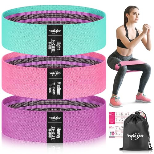 Fabric Resistance Bands for Legs Butt Pilates Yoga Workout Exercises