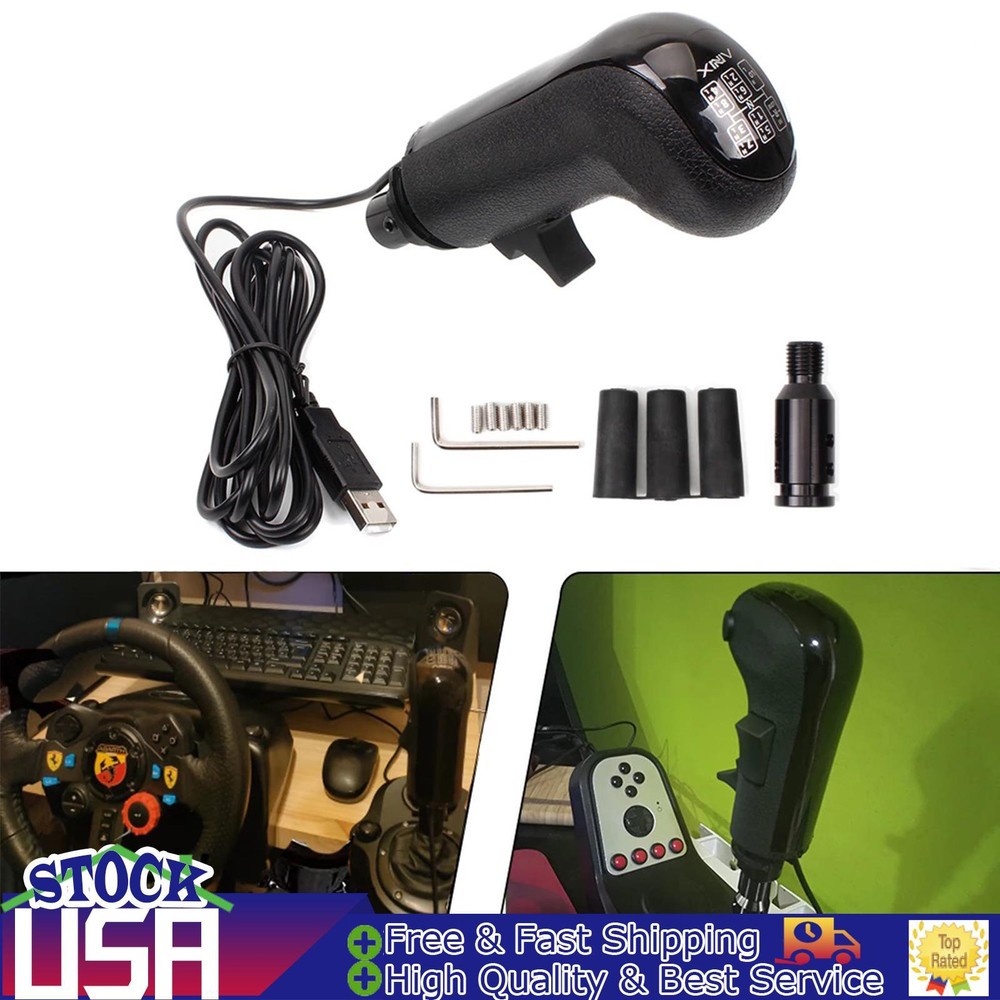 New PC USB Gear Simulator Shifter Knob for Logitech G923 G29 G27 G25 TH8A