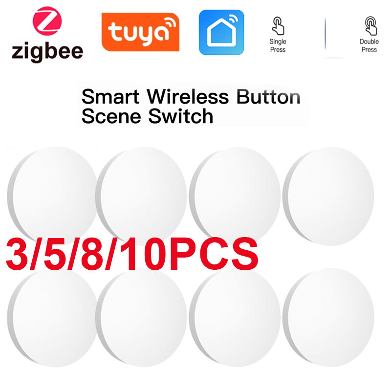 Tuya ZigBee Wireless Smart Remote Control Button for Scene Switch On Off
