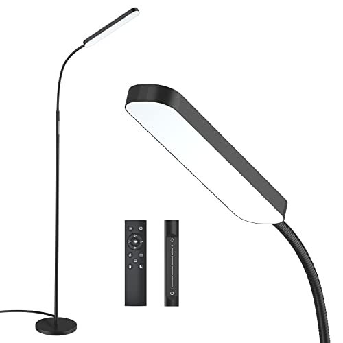 Floor Lamp, 15w/1000lm Bright LED Floor Lamp with Stepless 1. Matte Black