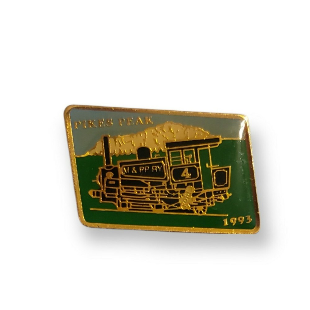 VINTAGE Pikes Peak 1993 Colorado 14,110 Feet Souvenir Lapel Hat Jacket Pin
