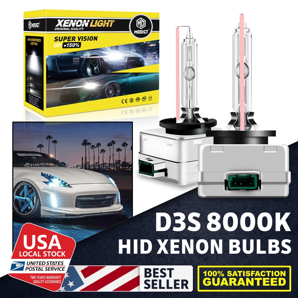 Headlight High or Low Beam For GMC Yukon 2015-2016 D3S HID Xenon Bulb Ice Blue