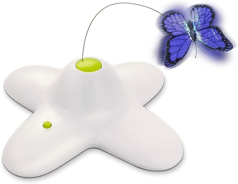 Interactive Butterfly Cat Toy Automatic Flutter Bug Enrichment for Indoor Cats