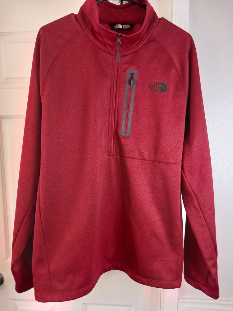 Men's XL North Face Half-Zip Fleece Pullover Jacket Sweatshirt